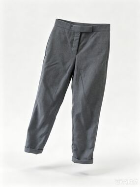 Thom Browne   Gray Cropped Pant